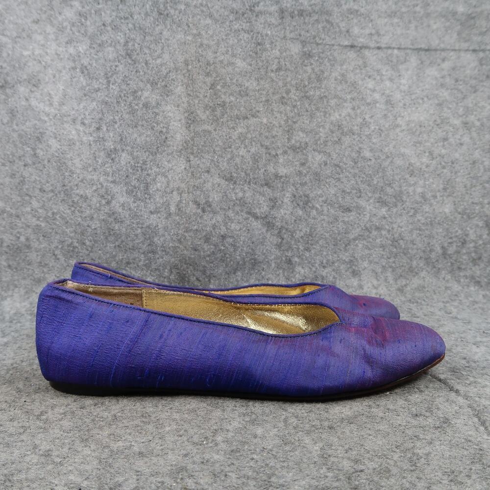 New York Transit Shoes Womens 8.5 Flats Vintage Slip On Leather Sole Retro 80s